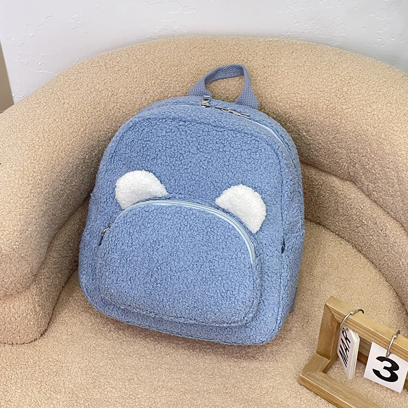 Embroidery Custom Plush Backpack