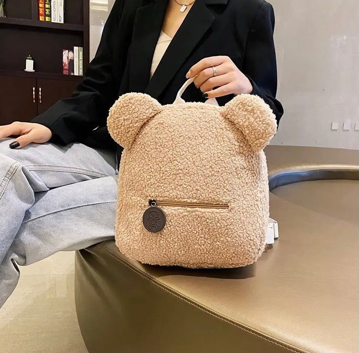 Bear backpack with customizable name