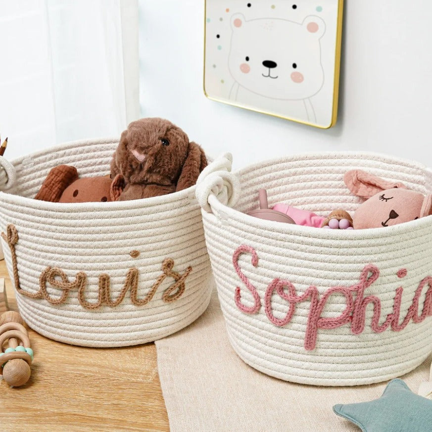 Personalized Baby Gift Basket Toy Basket