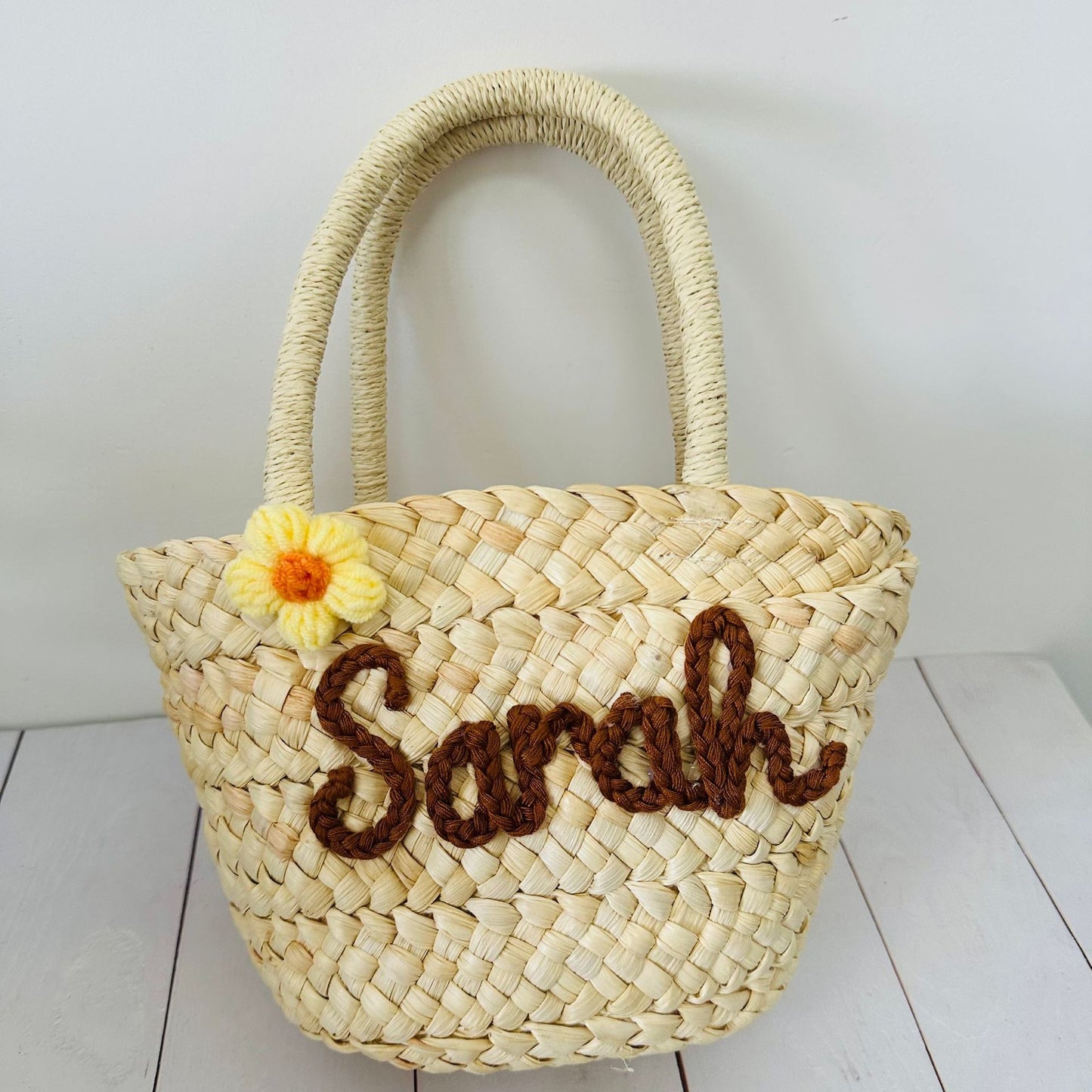 Personalized Handmade Straw Bag