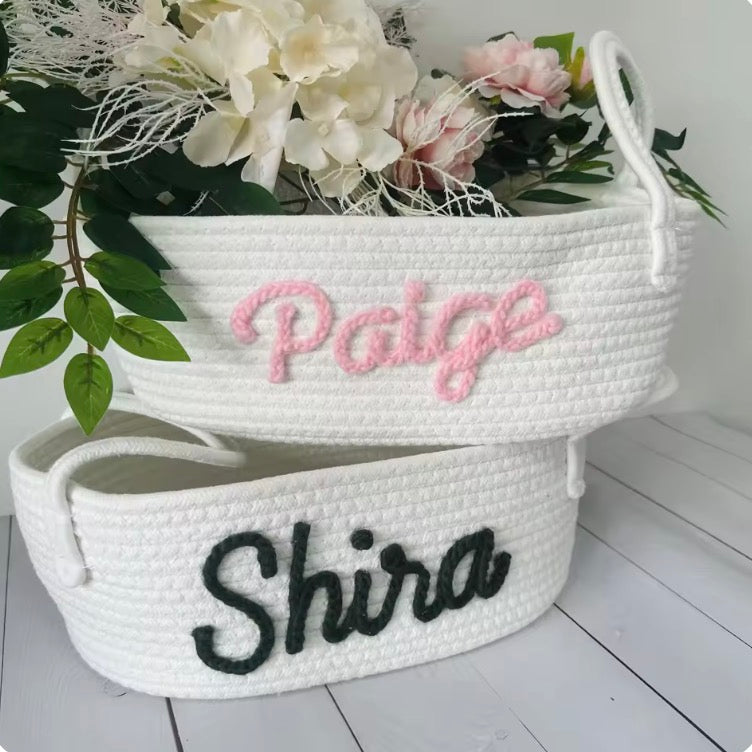 Personalized Baby Basket With Name