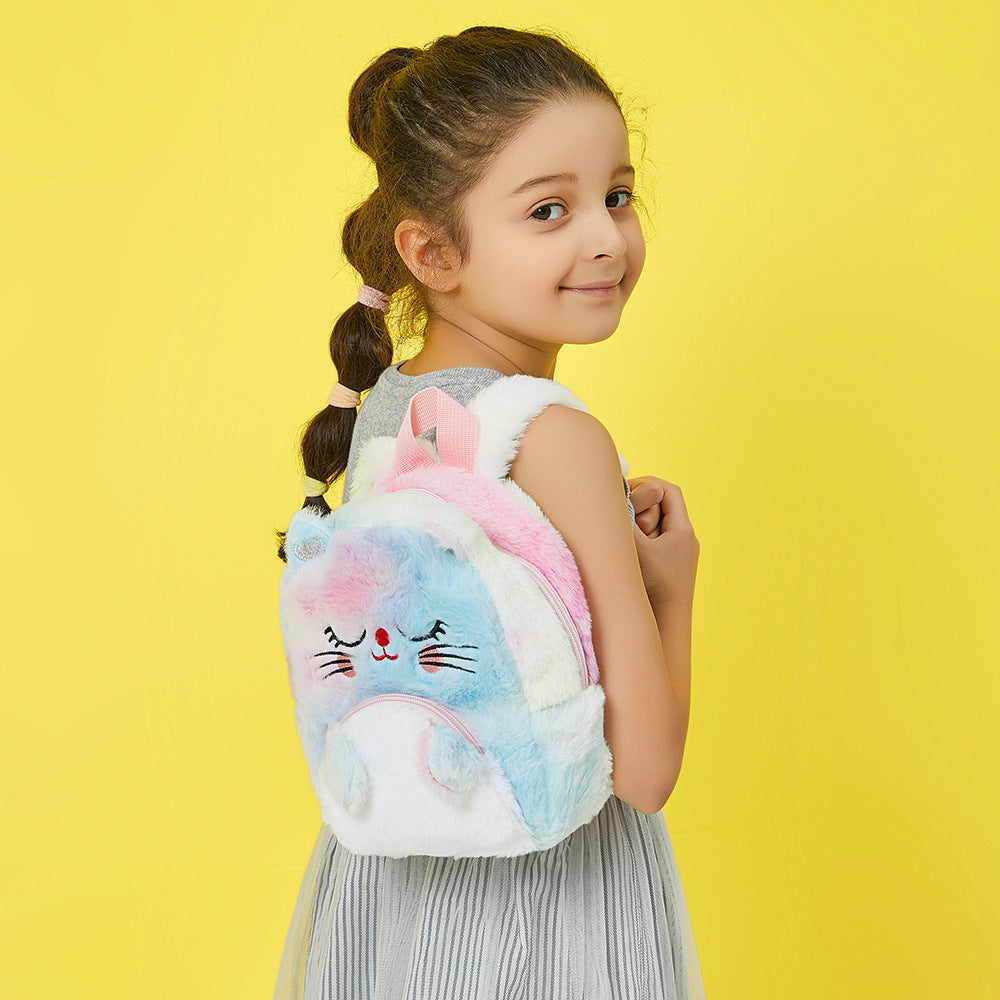 Winter Unicorn Plush Backpack