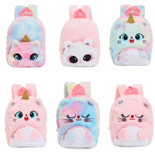 Winter Unicorn Plush Backpack