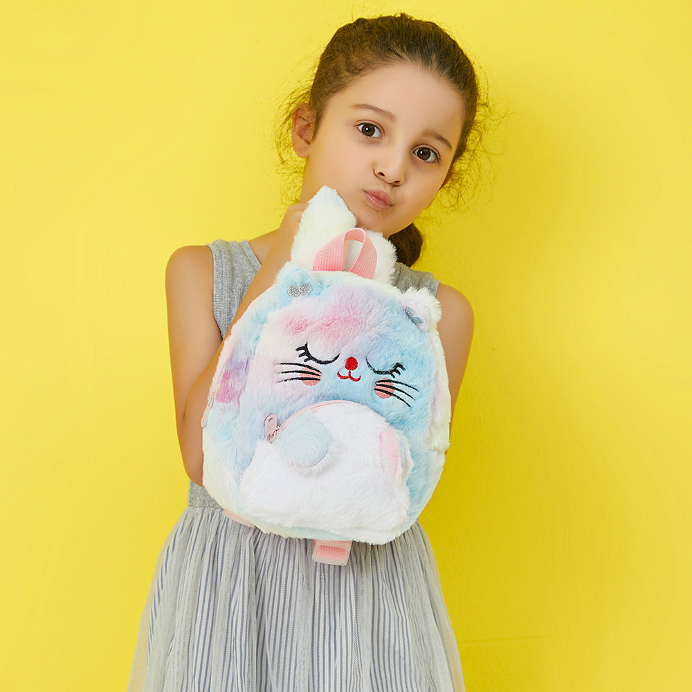 Winter Unicorn Plush Backpack