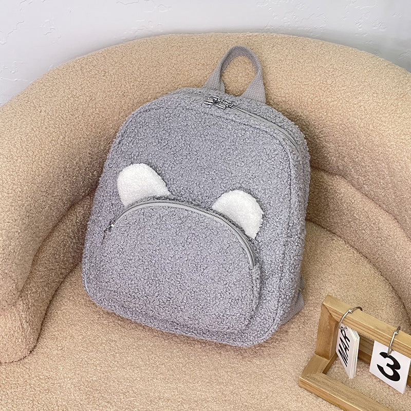 Embroidery Custom Plush Backpack