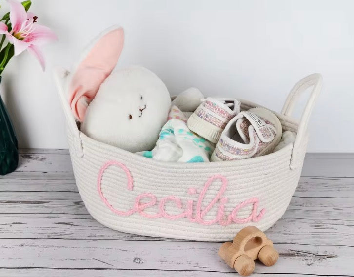 Personalized Baby Basket With Name