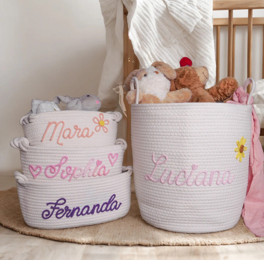 Personalized Baby Gift Basket Toy Basket