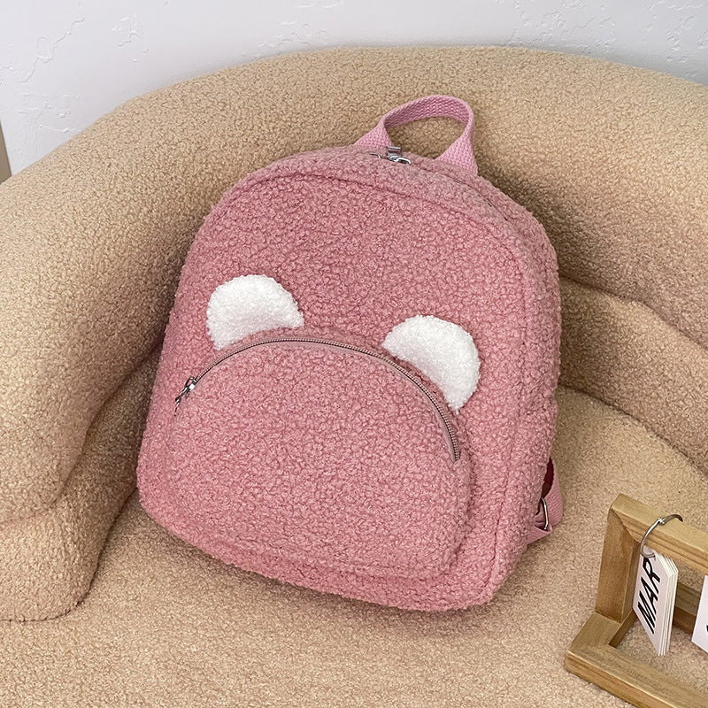 Embroidery Custom Plush Backpack